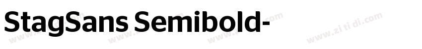 StagSans Semibold字体转换